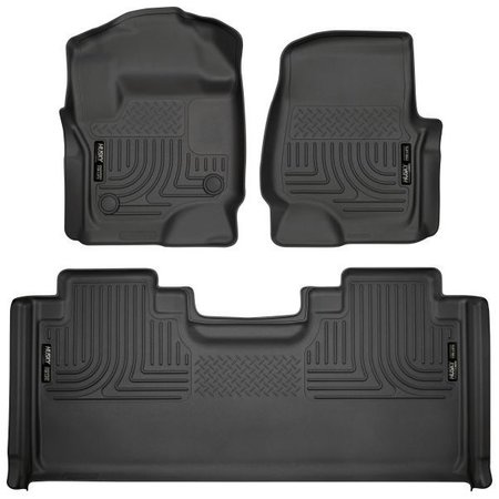 HUSKY LINER 17-C F250/F350/F450 SUPER DUTY SUPERCAB FRONT & 2ND SEAT FLOOR LINERS 94071